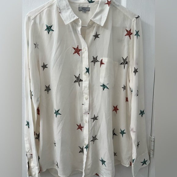 Rails Multicolor Star Print Button Down Shirt - Picture 7 of 11